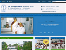 Tablet Screenshot of jeyasekharanmedicaltrust.com